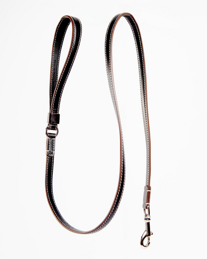 Leather Dog Leash in Black