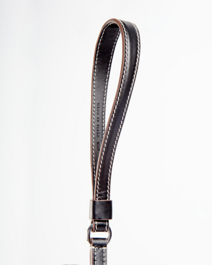 Leather Dog Leash in Black