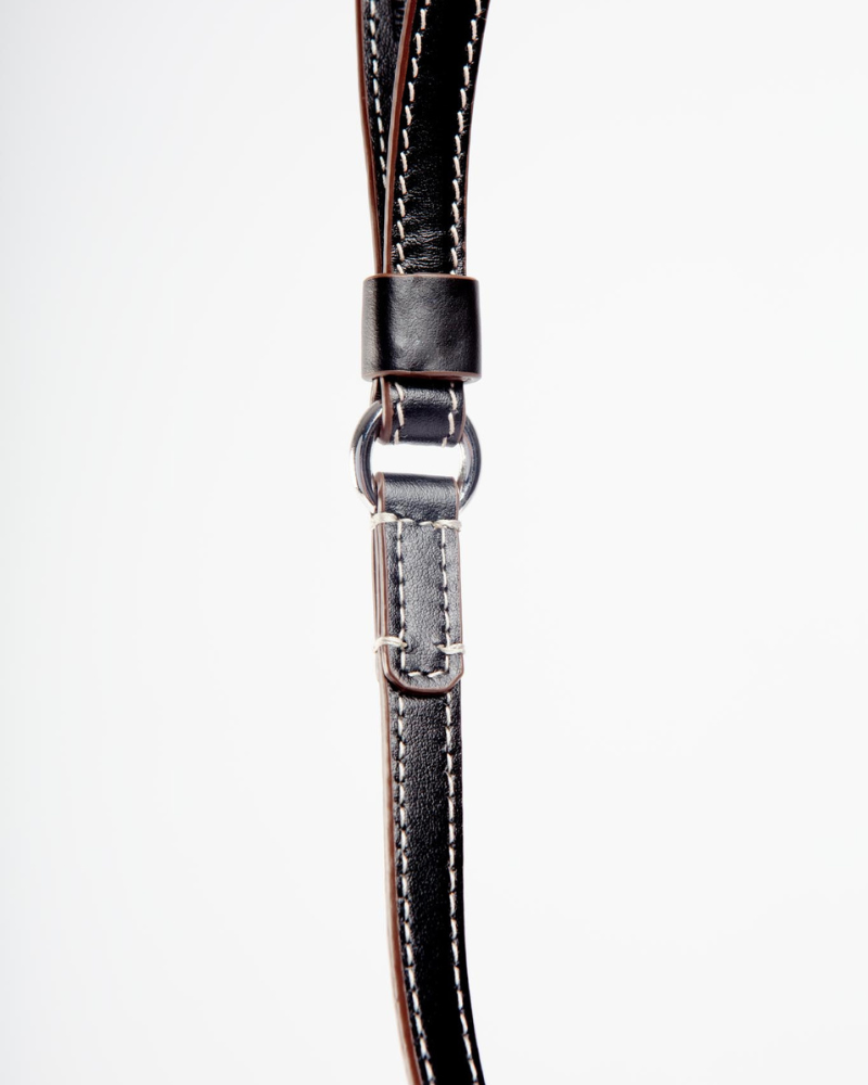 Leather Dog Leash in Black