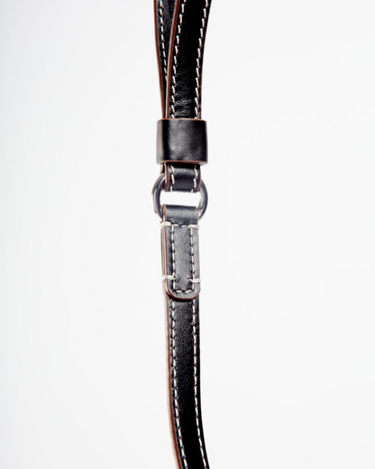 Leather Dog Leash in Black