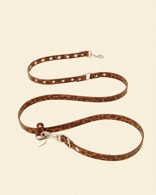 Flower Power Dog Leash in Cougar