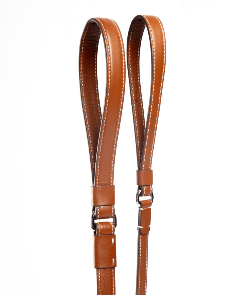 Leather Dog Leash in Tobacco Brown