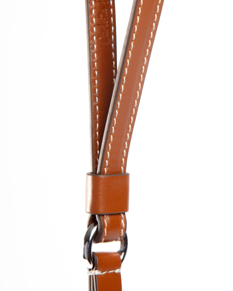 Leather Dog Leash in Tobacco Brown
