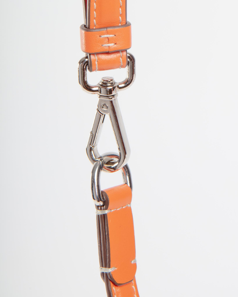 Leather Dog Leash in Orange