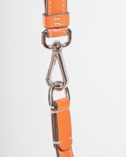 Leather Dog Leash in Orange