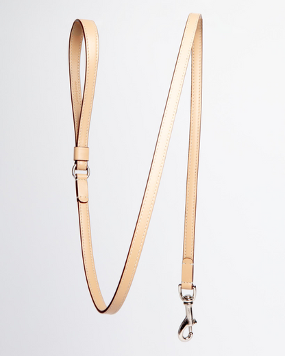 Leather Dog Leash in Vanilla