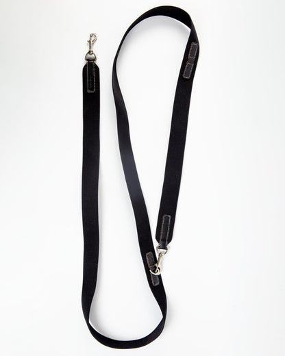 Hands-Free Textile Dog Leash in Black
